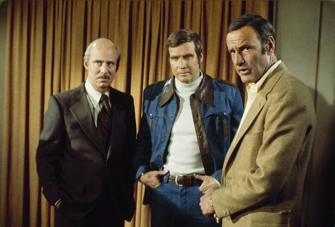Alan Oppenehimer (from left), Lee Majors and Richard Anderson in a scene from "The Six Million Dollar Man," which ran for five years.