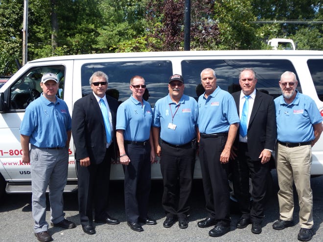 Knight’s Airport Limousine Service drivers, from left to right: Brian Lafortune, Paul Barker, Mark Ford, John Robert, Mike Stratton, Paul Moroney and Robert Hoover. Courtesy Photo