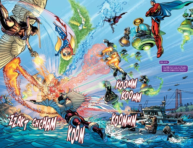 Art from "Astro City," written by Kurt Busiek and drawn by Brent Anderson.
