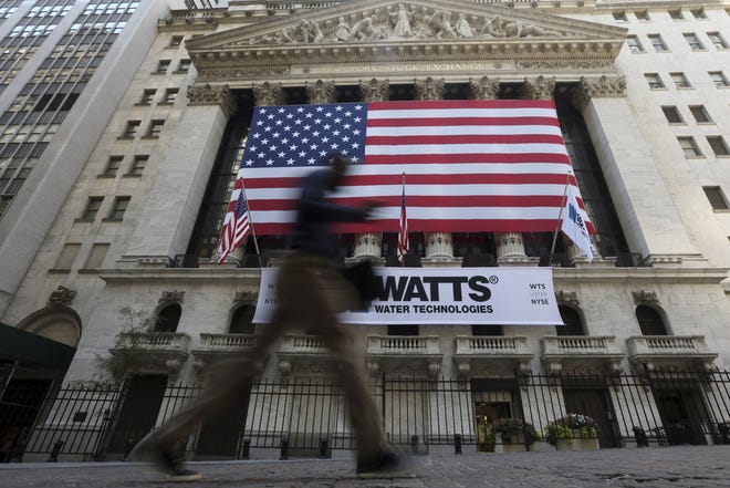 The New York Stock Exchange on Wednesday. The Associated Press