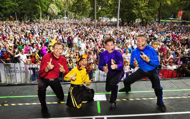 The Wiggles will perform at 6:30 p.m. Sept. 22 at the Hanover Theatre for the Performing Arts, 2 Southbridge St., Worcester. Submitted Photo