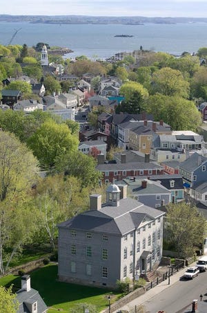 An aerial photo snapped of Marblehead's Historic District. MARBLEHEAD MUSEM ARCHIVES / RICK ASHLEY