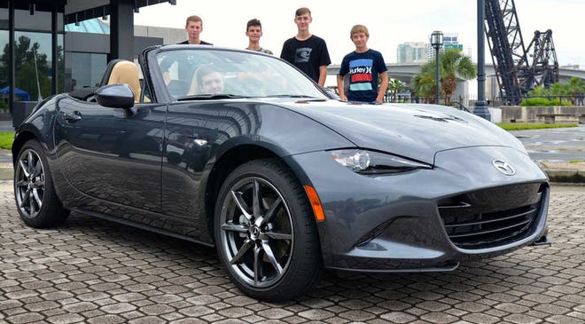 Photos by Chris Brewer The 2016 Miata has actually shrunk, losing 10 percent of the its body weight over the previous generation. Popularity, meanwhile, has grown at Cars and Coffee.