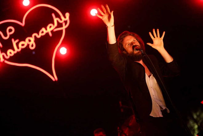Father John Misty performs at the 2015 Coachella Music and Arts Festival on Saturday, April 18, 2015, in Indio, Calif. (Photo by Rich Fury/Invision/AP)