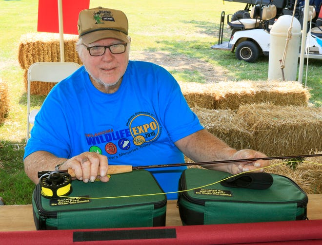 Big Joe McCrary has been a volunteer with the Oklahoma Wildlife Expo for 10 years. [Photo by Paul Hellstern, The Oklahoman]