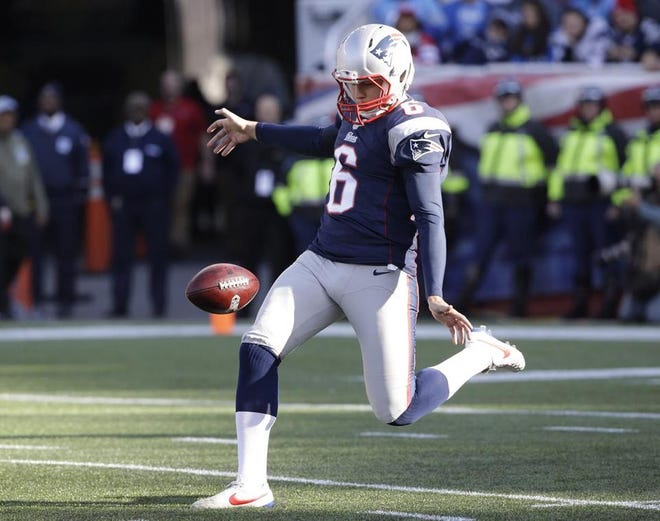 New England punter Ryan Allen has been as tremendous asset on special teams for the Patriots. Associated Press File Photo