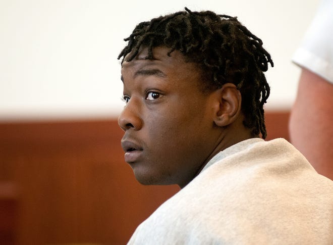 Devonte Barnes attends his bail review in July. T&G File Photo/Rick Cinclair