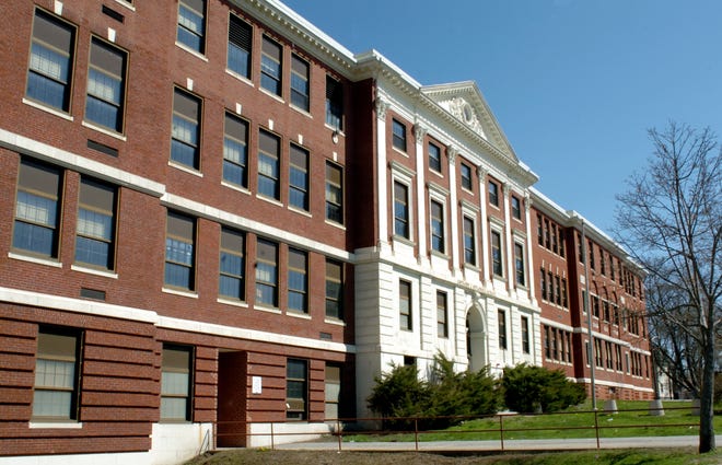 The former Anthony J. Sitkowski School, which has been converted to apartments. T&G File Photo