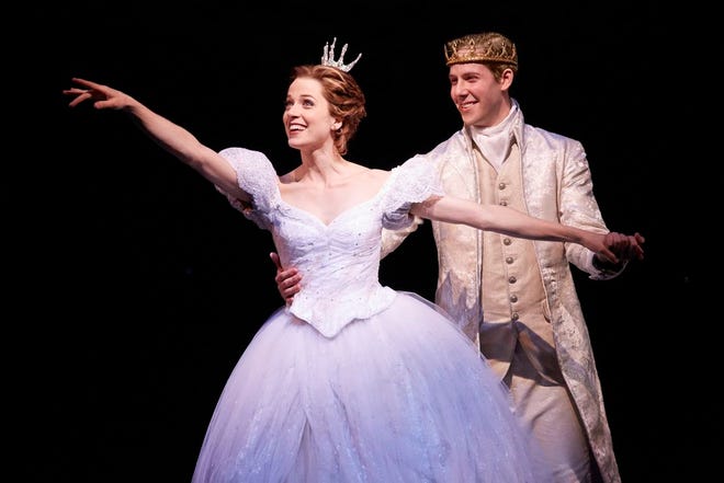 Paige Faure and Andy Jones in the National Tour of Rodgers + Hammerstein's Cinderella.
