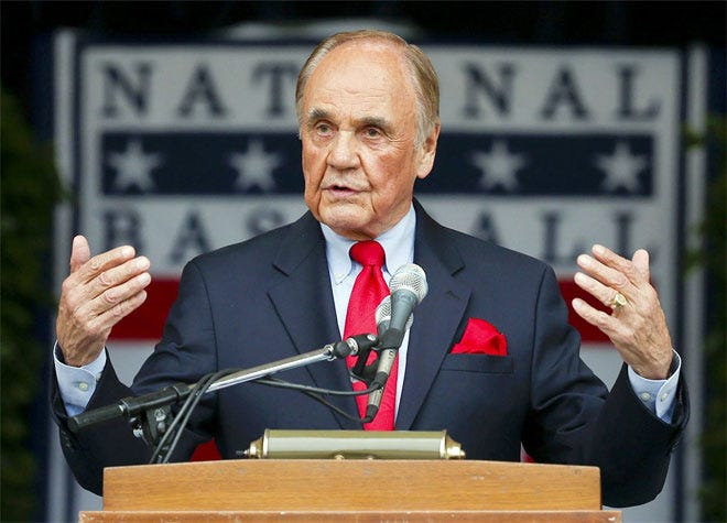 Dick Enberg, who has an honorary doctorate of humane letters from Indiana, was presented with the Baseball Hall of Fame's Ford C. Frick Award for broadcasters in Cooperstown in July.