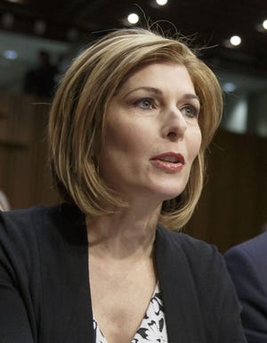 Reporter Sharyl Attkisson testifies before the Senate Judiciary Committee on the confirmation of President Barack Obama's nomination of Loretta Lynch to be attorney general on Capitol Hill in Washington Jan. 29. Attkisson, a former CBS News reporter, will host a new Sunday morning show, "Full Measure," She wrote a book, "Stonewalled," about the Obama administration obstructing her work, and a general decline in investigative reporting. THE ASSOCIATED PRESS