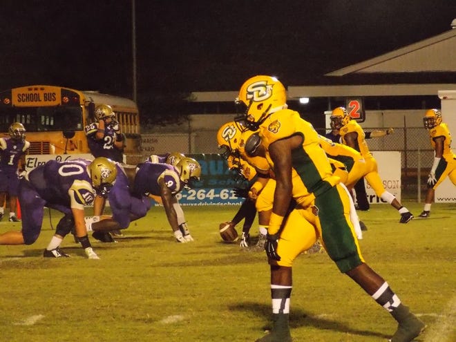 Ascension Catholic's defense held Southern Lab to just 286 total yards. Photo by Kyle Riviere.
