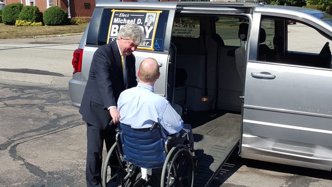 Rep. Michael Brady (D-Brockton) offers free transportation to polls for primary voters Tuesday, Oct. 6. Courtesy Photo