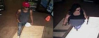 The suspects are seen in these Walmart surveillance photos.