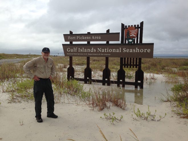 Destin local Jerry Ogle is currently underway in his charity hike to raise funds for Destin's Hosanna House.