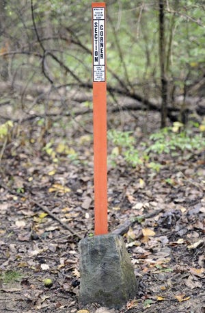 The Seven Ranges Terminus, the granite surveying marker