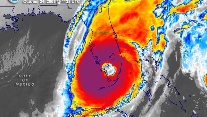 Hurricane Wilma was an October storm that hit Florida in 2005.
