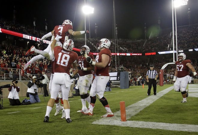 Though not really in the College Football Playoff picture, Stanford is standing just outside the frame. The Cardinal could make a stronger case by beating visiting UCLA this weekend.