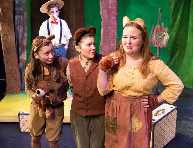 Sydney Lan Gilmore (left) stars  in Walnut Street Theatre for Kids’ production of "Shrek the Musical Jr."