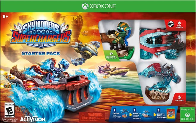 The new "Skylanders SuperChargers" video game. 

Activision