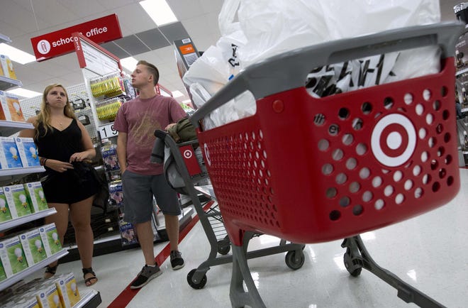 Students shop at the CityTarget store in Boston. File Photo/The Associated Press