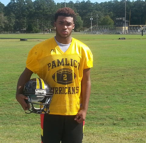 Pamlico junior running back Jacobie Simmons leads the Hurricanes with 327 rushing yards and four touchdowns. Pamlico travels to Northside (Pinetown) on Friday.