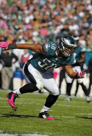 The strong play early on of Philadelphia Eagles outside linebacker Jordan Hicks should put him in conversation for defensive rookie of the year.