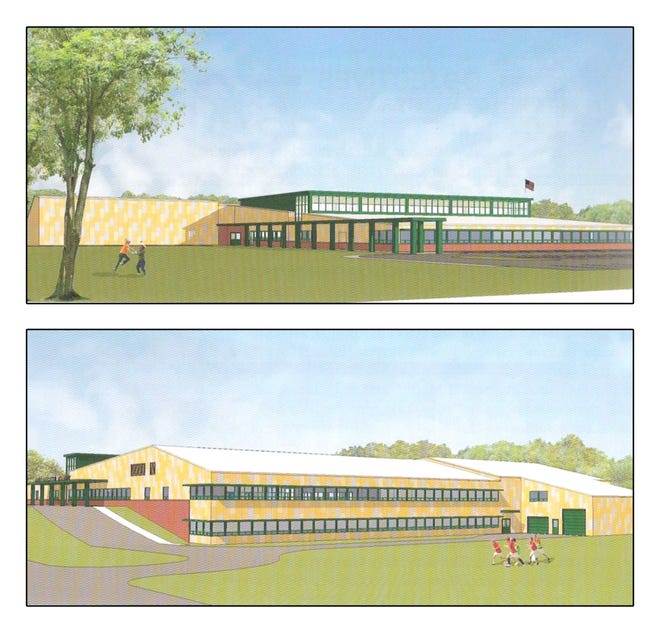 An artist rendition of what the renovated South Lancaster Academy will look like.