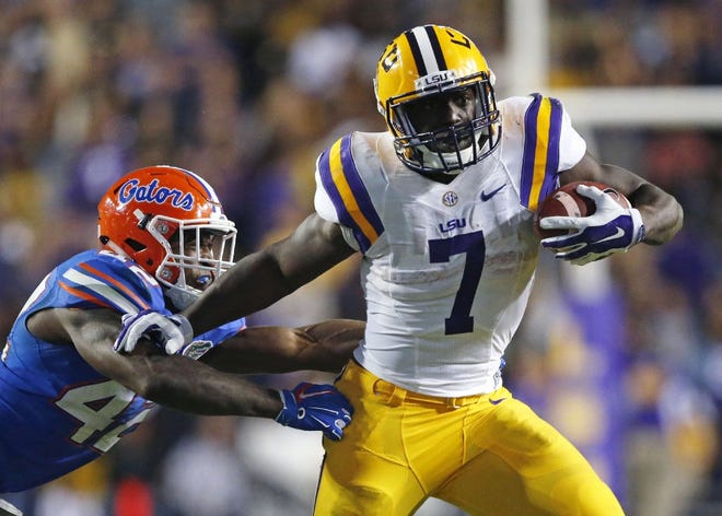 LSU's Leonard Fournette is averaging 8 yards a carry this season.