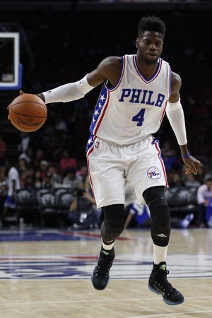 The Sixers' Nerlens Noel is out at least one game with a wrist injury.