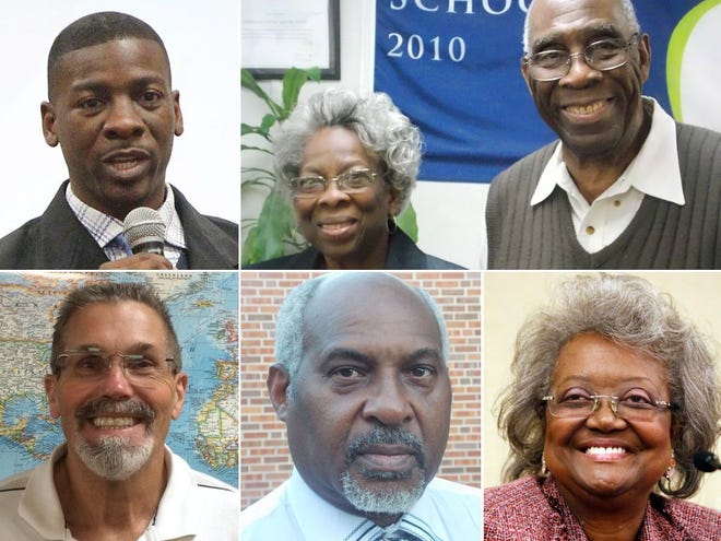 The NAACP will honor, clockwise, from top left, Darry Lloyd, Verna and Simon Johnson, Yvonne Hinson-Rawls, Joe Reaves and Fletcher Hope. Special to the Guardian