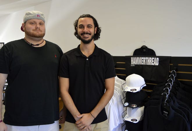 Jacob Burger and Paul Pete launched Hammerthread Embroidery two weeks ago in Destin.
