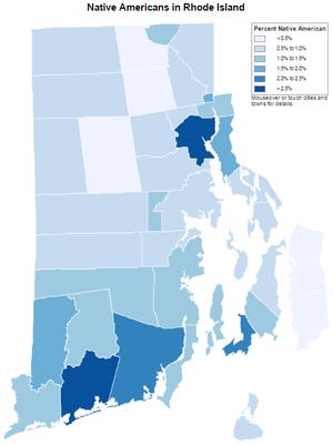 Native Americans live throughout Rhode Island, though they are more concentrated in the South County region. The Providence Journal/Timothy C. Barmann