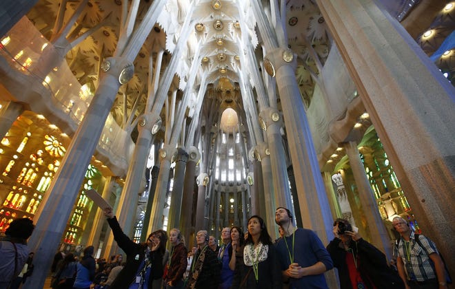 Barcelona's breathtaking La Sagrada Familia Basilica has begun its final phase of raising six immense towers. The Associated Press