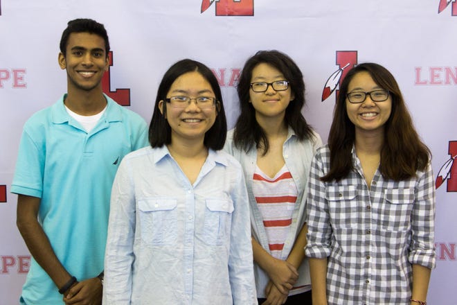 Lenape High School students Kavi Munjal, Tara Liu, Amy Wu, and Martina Tan were named semifinalists in the 61st annual National Merit Scholarship Program.