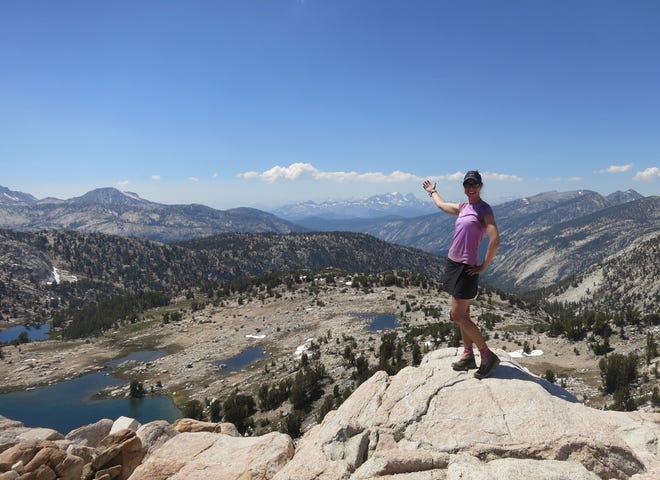 Wendy Johnston on her hike on the Pacific Crest Trail. Submitted Photo
