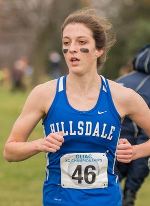 Emily Oren leads the Hillsdale cross country team in search of the GLIAC championship. Contributed