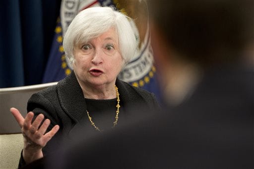 Federal Reserve Chair Janet Yellen in September.