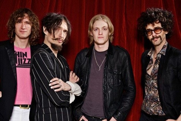 "This album is what albums used to sound like back in the day," The Darkness frontman Justin Hawkins (second from left) said of 2015's "Last of Our Kind."