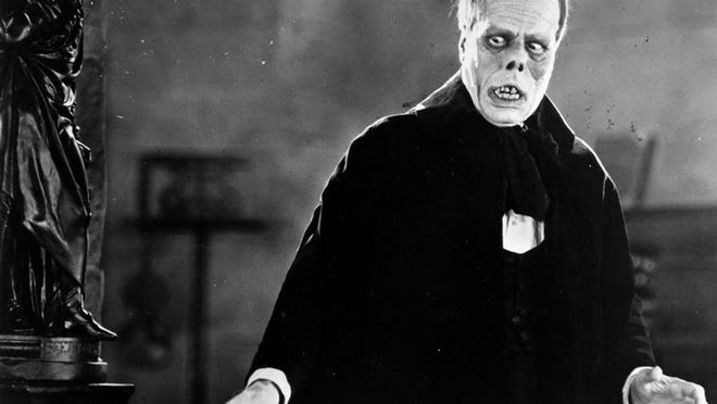 Lon Chaney scares up some silent fun in “The Phantom of the Opera” tonight at Sugar Sand Park, complete with live organ accompaniment. Contributed.