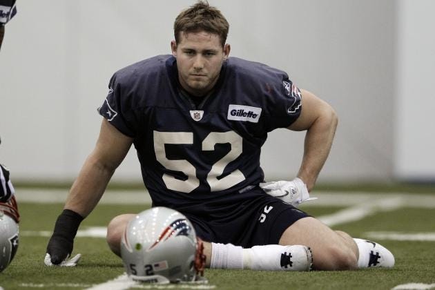 Patriots linebacker Dane Fletcher rejoined the team on Tuesday. File Photo/The Associated Press