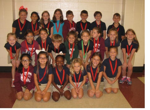 3rd Grade 4.0 Students: Aidan Babin, Reese Babin, Hazel Benitez, Bryson Bond, Blair Burns, Jerzie Decoteau, Claire Delaney, Lola Fourroux, Kathryn Gonce, Kaylee Gregoire, Brooklyn Ivey, Mya Lanoux, Hattie LeBLanc, Alex Louque, Braylee Melancon, Rylee Metcalf, Addison Roden, Angeli Santos-Membreno, Johanna Stevens, Beau Tadlock, Reed Truax, Miranda Vargas, Braeden Verbois, Chloe Bailey