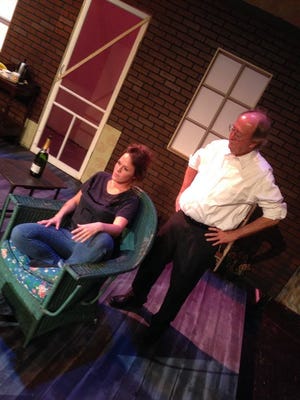 Liz Sutton-Stone and Mike Stone rehearse 'Proof.'