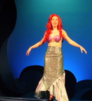 Kirstin Pieschke as Ariel in the opening scenes from "The Little Mermaid" being staged at Stockton Civic Theatre.  

CALIXTRO ROMIAS/THE RECORD