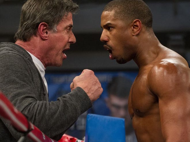 Sylvester Stallone, left, and Michael B. Jordan star in "Creed," which will open Wednesday.