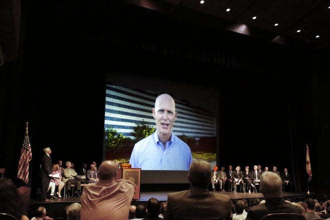 In a video, Gov, Rick Scott congratulates Santa Fe College as it announces it is among the top colleges in the nation in 2014.