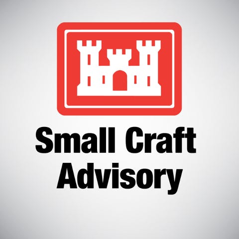 Courtesy Photo • U.S. Army Corps of Engineers issue an advisory warning for small crafts on the Arkansas River.