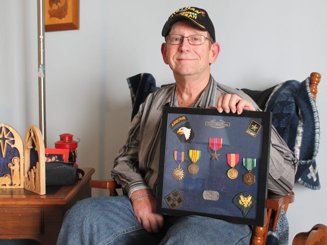 Vietnam veteran Bob Tucker is shown at his home in Holland. Curtis Wildfong/Sentinel staff