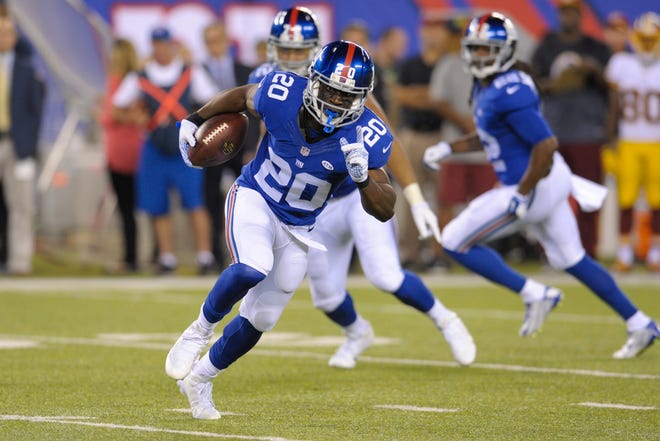 Giants' Prince Amukamara (20) will be returning to action after missing five games with a pectoral injury. The Associated Press
