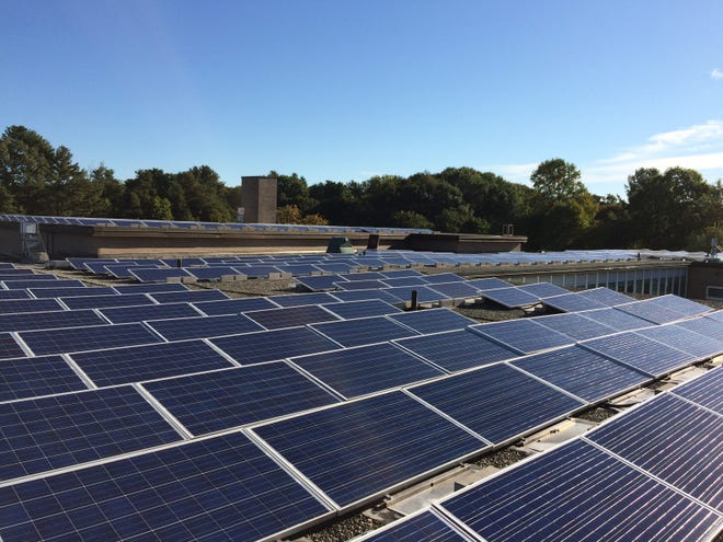 Solar panels at Brown Middle School. Courtesy Photo.